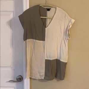 100% silk theory blouse